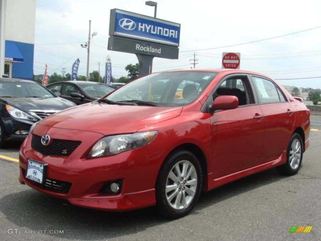 Barcelona Red Metallic Toyota Corolla