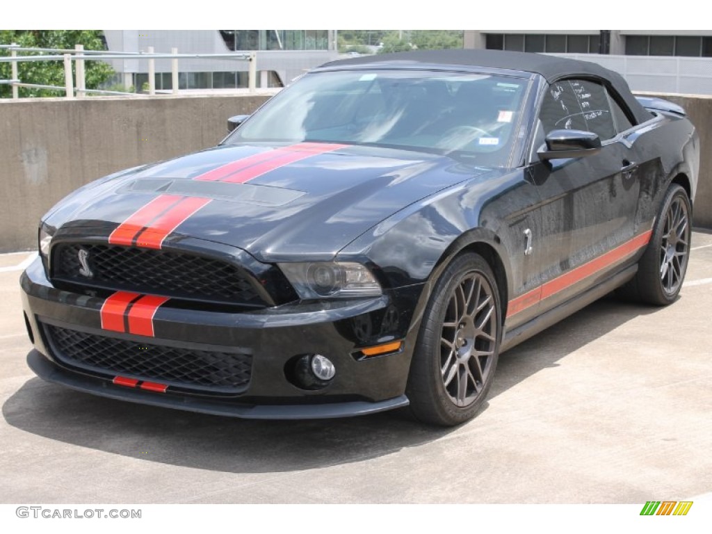 Black 2012 Ford Mustang Shelby GT500 SVT Performance Package Convertible Exterior Photo #83712607
