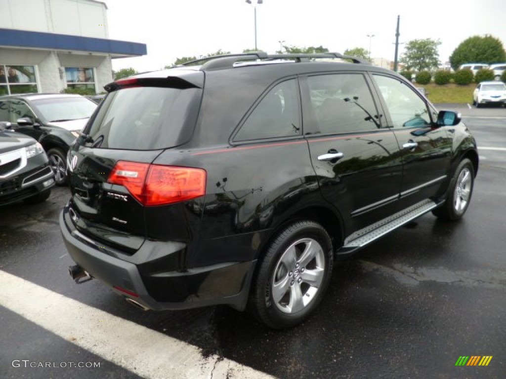 Formal Black 2009 Acura MDX Standard MDX Model Exterior Photo #83713675