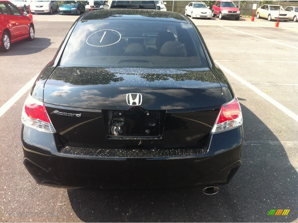 2010 Accord EX Sedan - Crystal Black Pearl / Ivory photo #4