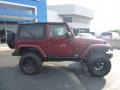 2010 Red Rock Crystal Pearl Jeep Wrangler Sahara 4x4  photo #2