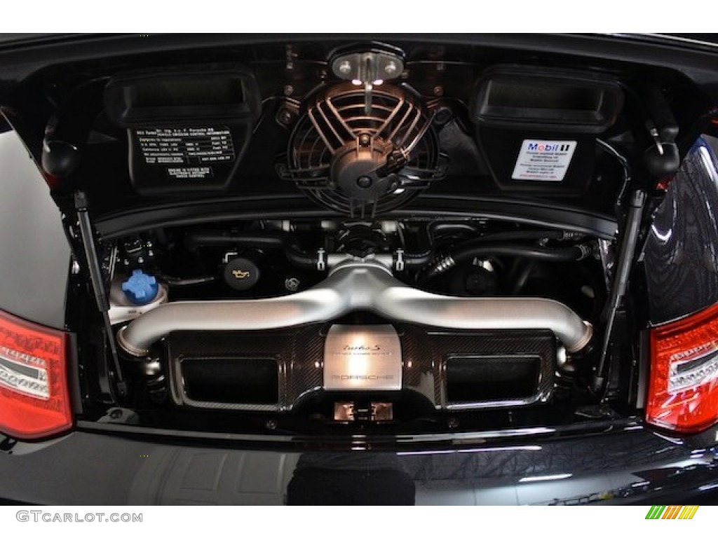2011 911 Turbo S Cabriolet - Basalt Black Metallic / Black photo #20