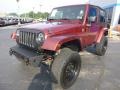 2010 Red Rock Crystal Pearl Jeep Wrangler Sahara 4x4  photo #7