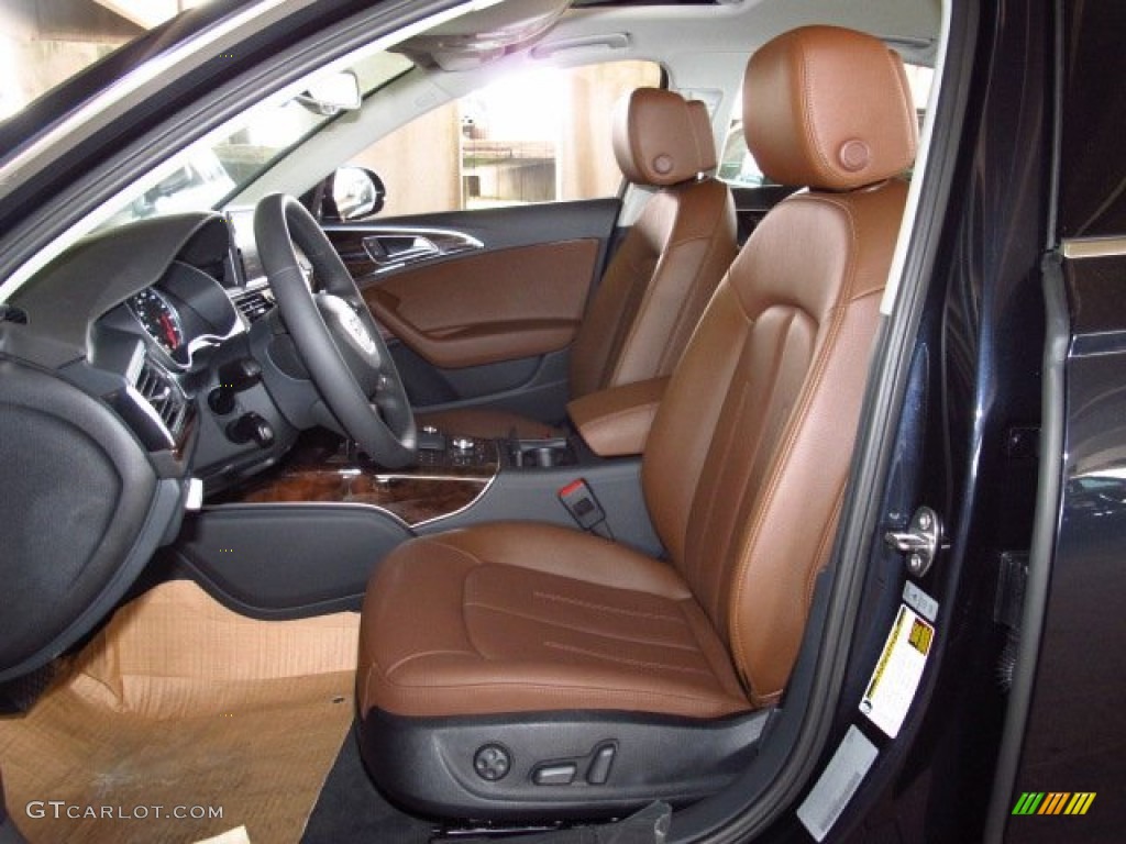 Nougat Brown Interior 2014 Audi A6 3.0T quattro Sedan Photo #83716339