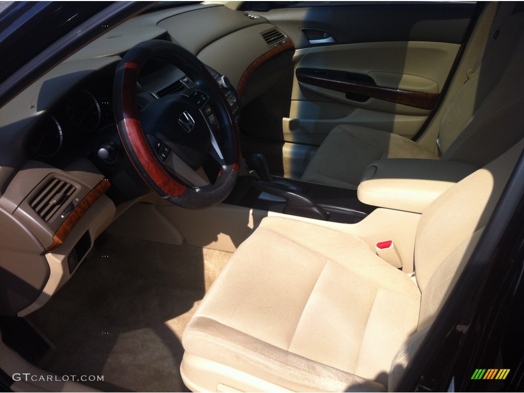 2010 Accord EX Sedan - Crystal Black Pearl / Ivory photo #8