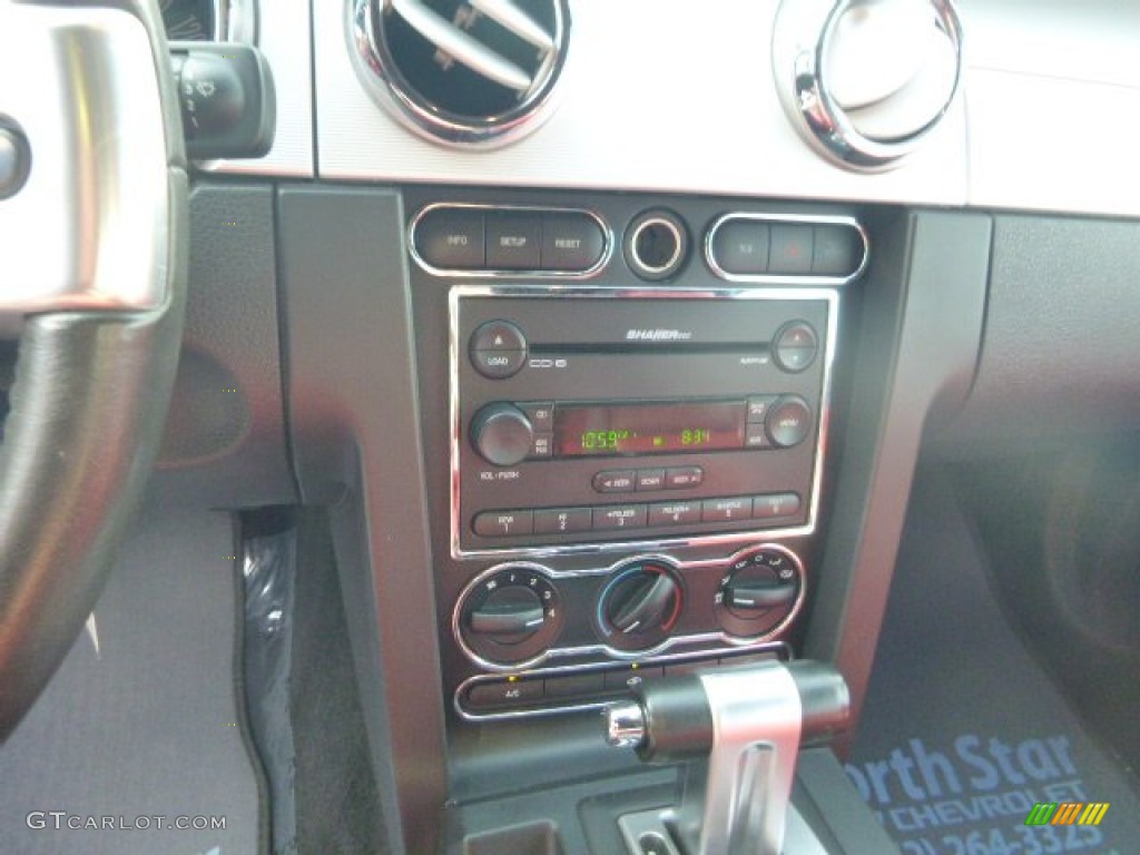 2005 Mustang GT Premium Convertible - Black / Dark Charcoal/Red photo #18