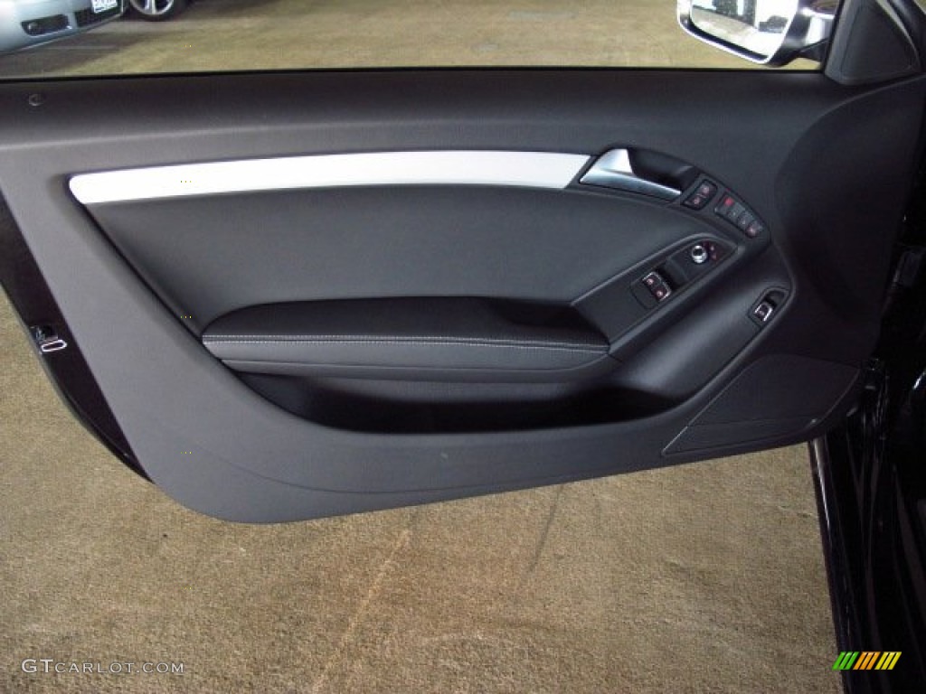 2014 Audi S5 3.0T Premium Plus quattro Coupe Black Door Panel Photo #83717112