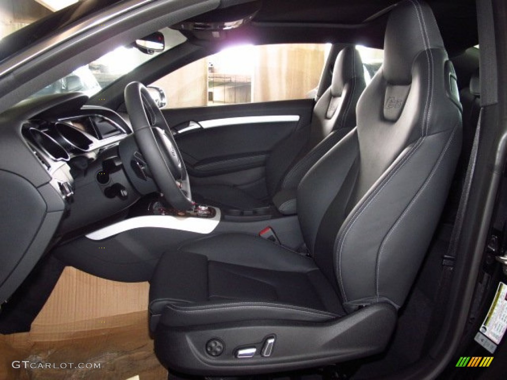 Black Interior 2014 Audi S5 3.0T Premium Plus quattro Coupe Photo #83717131