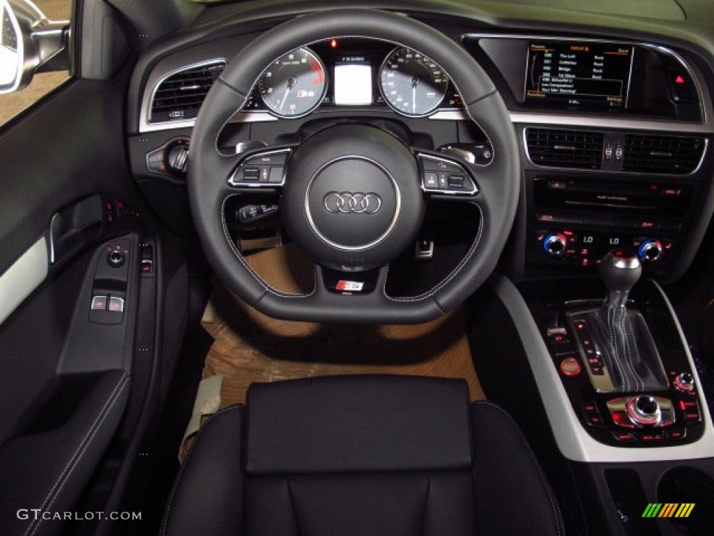 2014 Audi S5 3.0T Premium Plus quattro Coupe Black Dashboard Photo #83717230