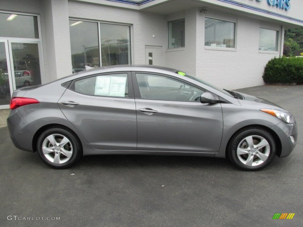 2012 Elantra GLS - Harbor Gray Metallic / Gray photo #2