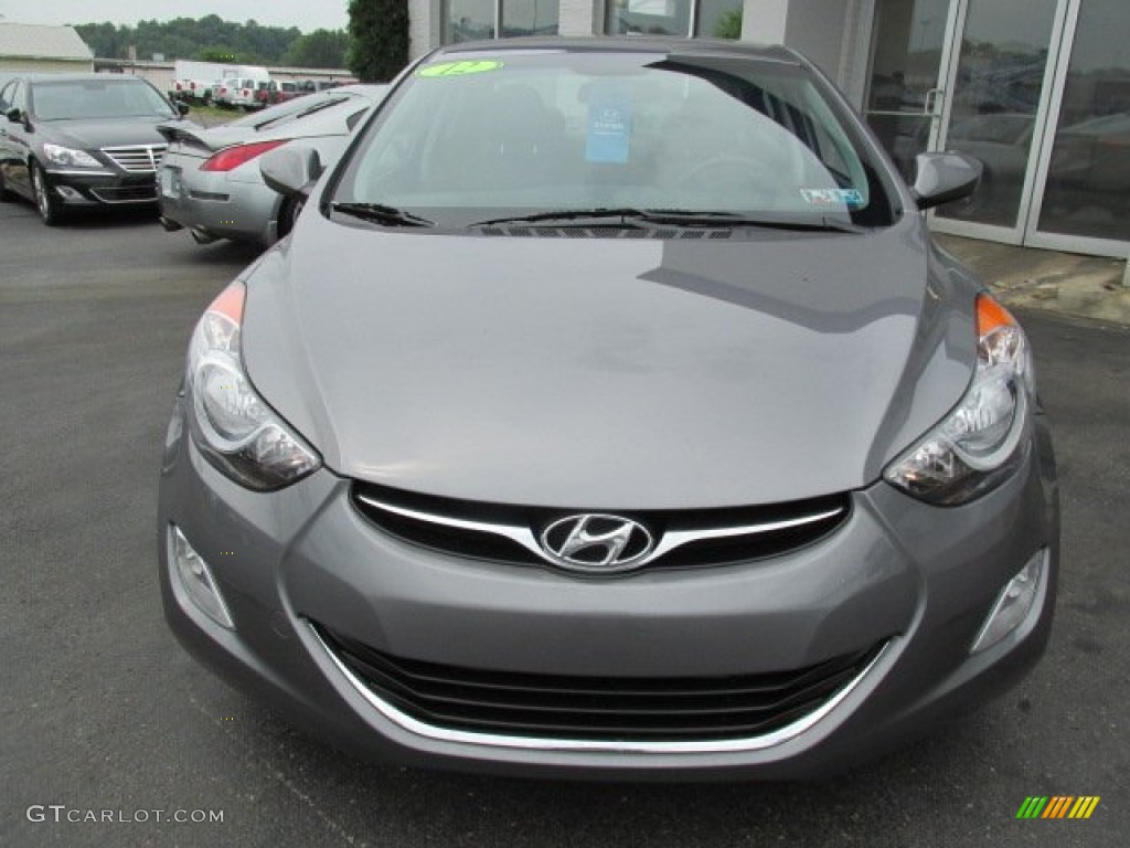 2012 Elantra GLS - Harbor Gray Metallic / Gray photo #3