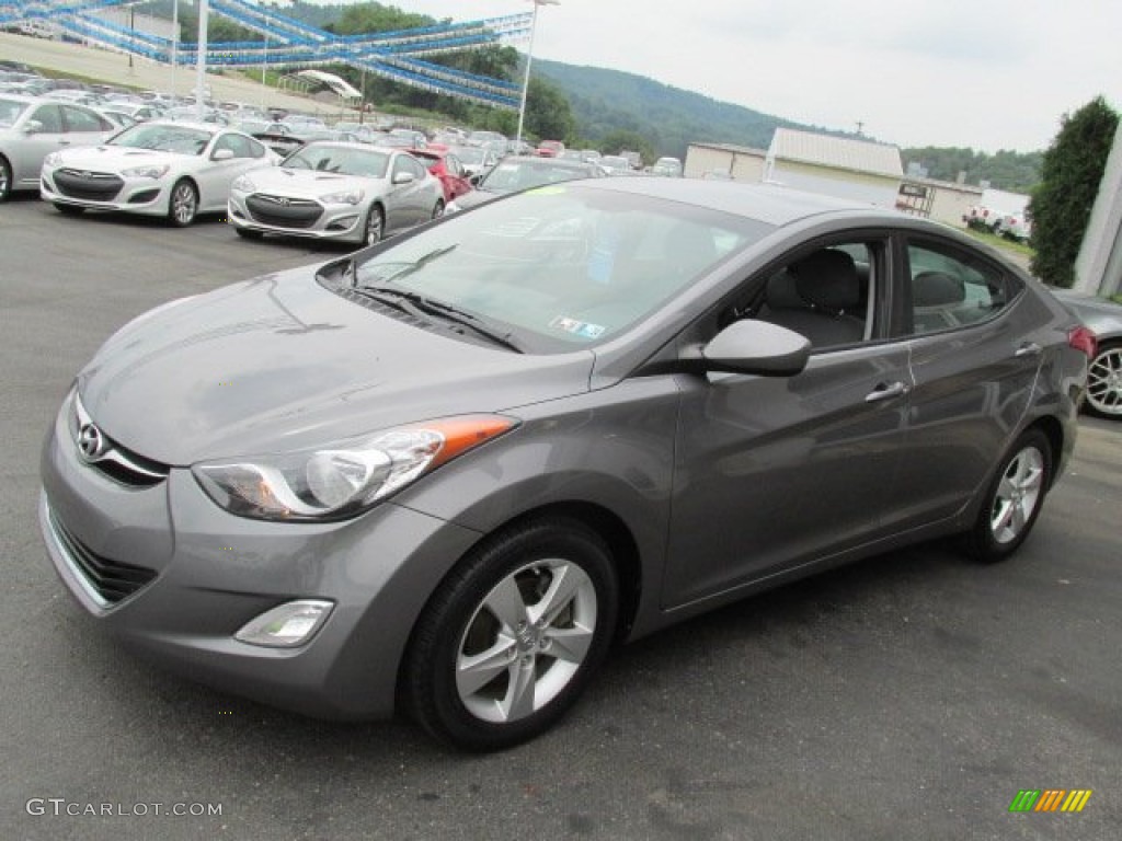 2012 Elantra GLS - Harbor Gray Metallic / Gray photo #4