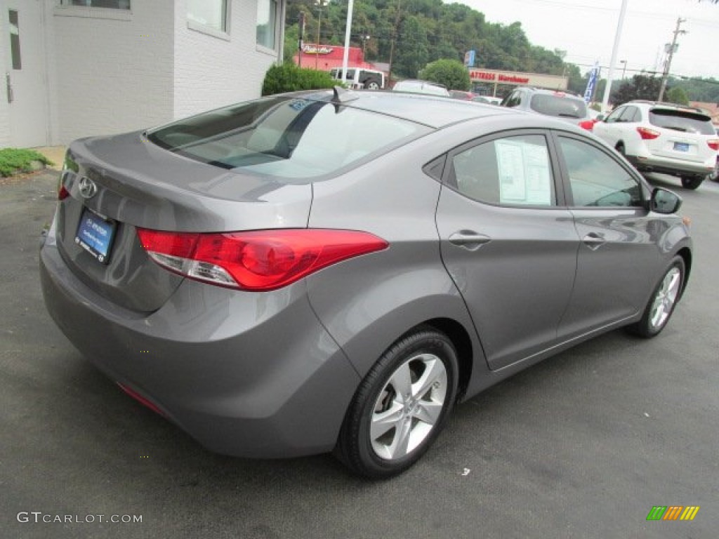 2012 Elantra GLS - Harbor Gray Metallic / Gray photo #8