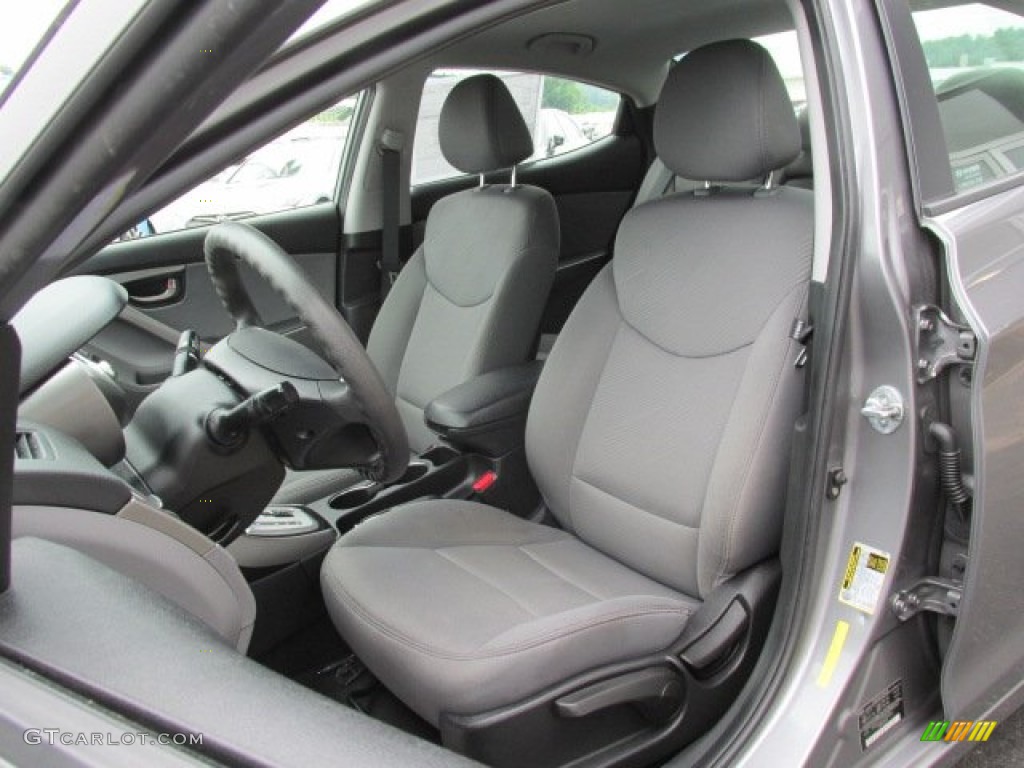 2012 Elantra GLS - Harbor Gray Metallic / Gray photo #10