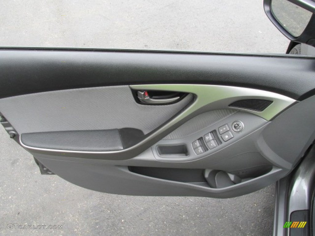 2012 Elantra GLS - Harbor Gray Metallic / Gray photo #12