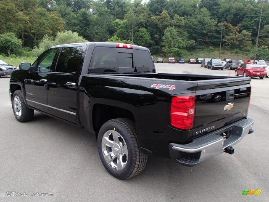 2014 Silverado 1500 LTZ Crew Cab 4x4 - Black / Cocoa/Dune photo #6