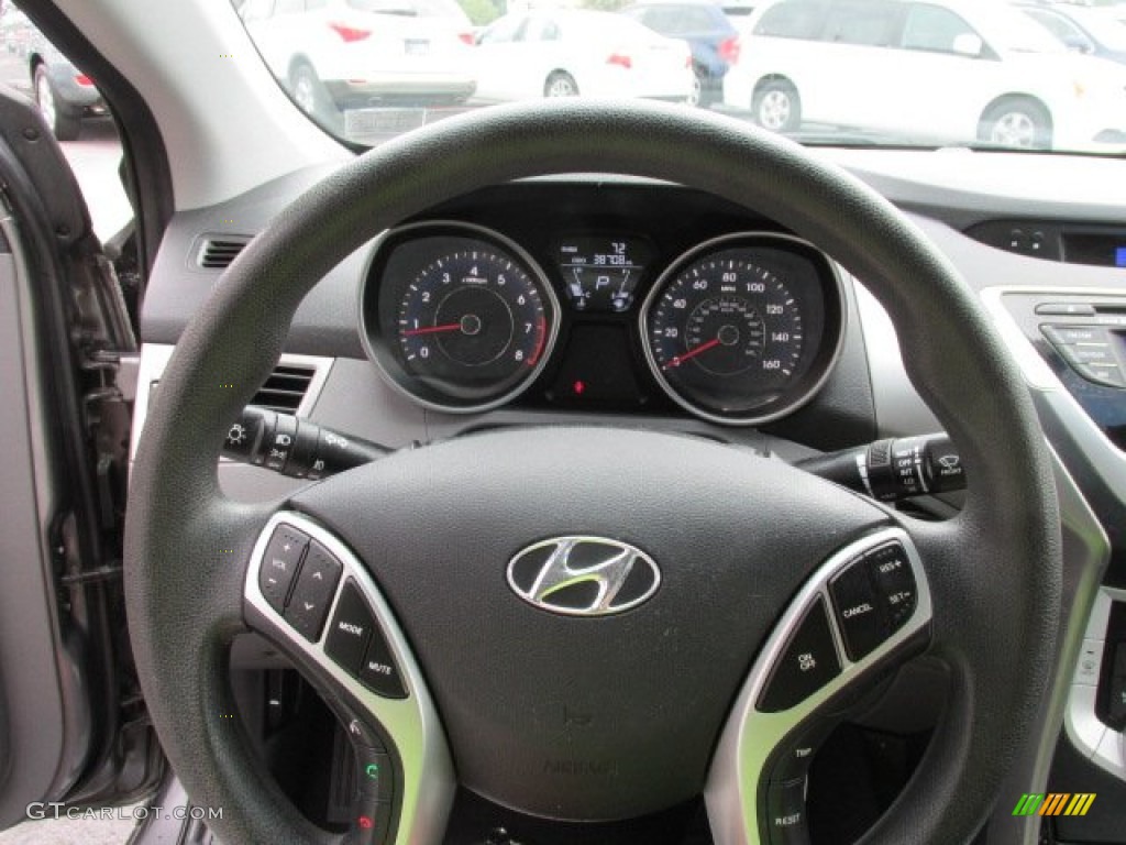 2012 Elantra GLS - Harbor Gray Metallic / Gray photo #17