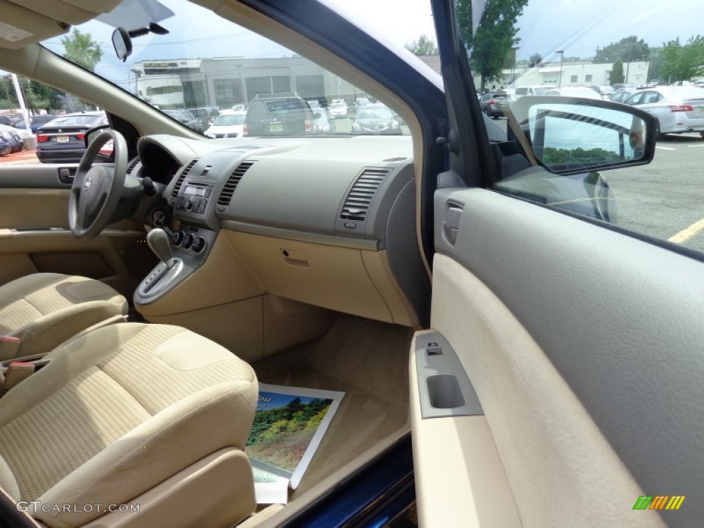 2008 Sentra 2.0 S - Blue Onyx / Beige photo #11