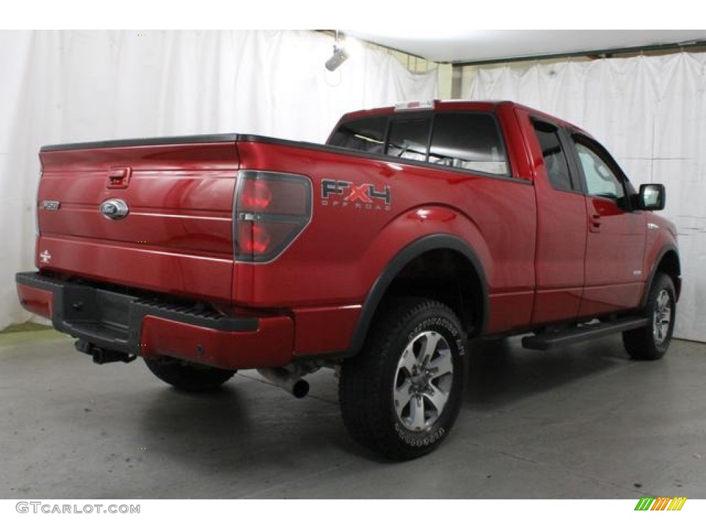 Red Candy Metallic 2011 Ford F150 FX4 SuperCab 4x4 Exterior Photo #83718208