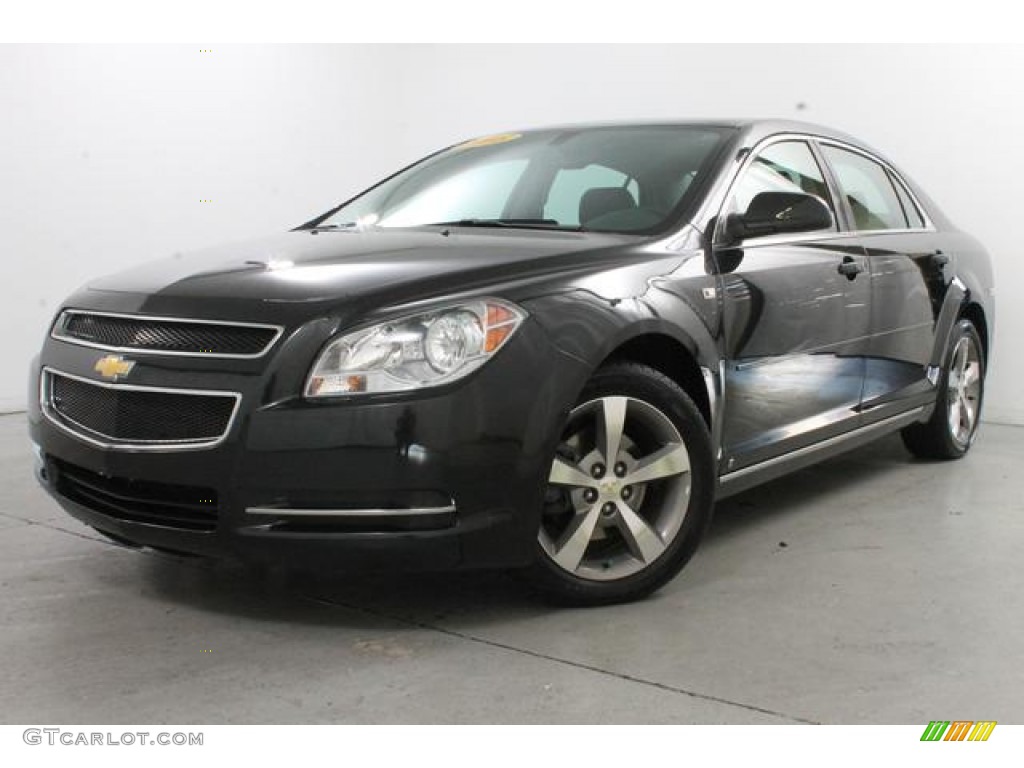 Black Granite Metallic 2008 Chevrolet Malibu LT Sedan Exterior Photo #83718871