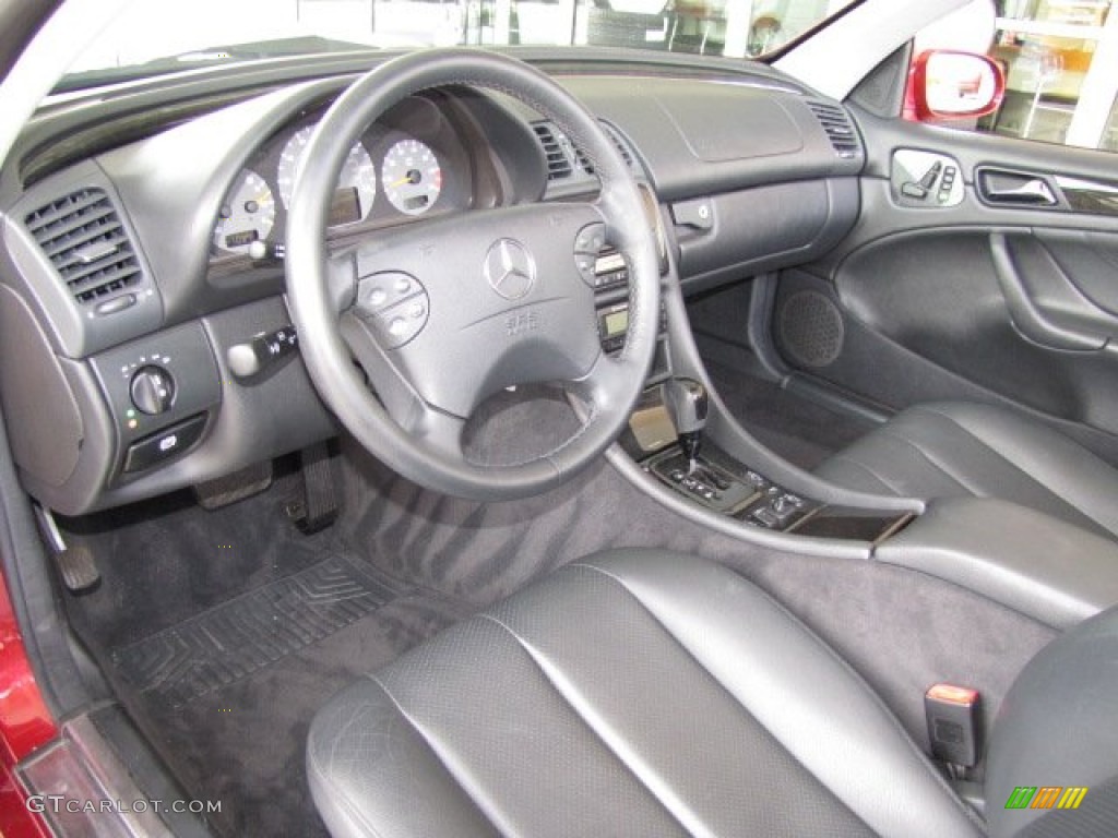 Charcoal Interior 2003 Mercedes-Benz CLK 430 Cabriolet Photo #83719420