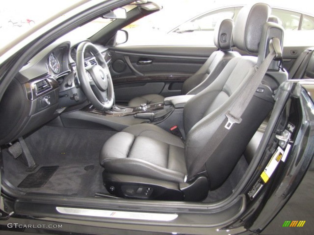 Black Interior 2012 BMW 3 Series 328i Convertible Photo #83720998