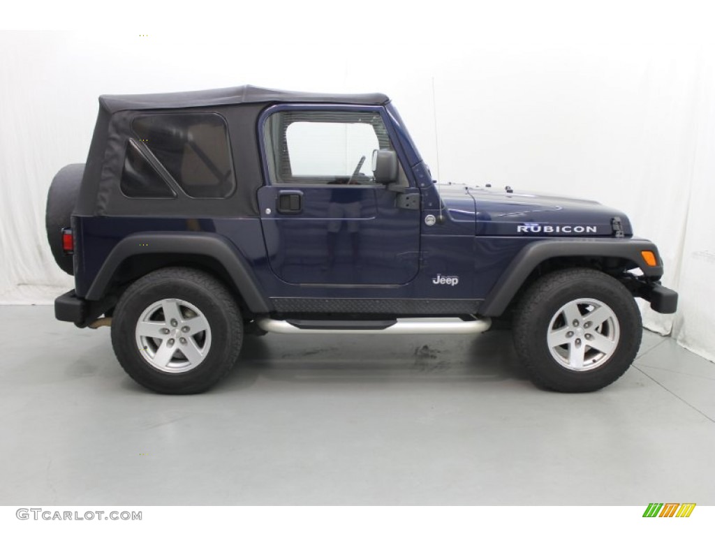 2006 Wrangler Rubicon 4x4 - Midnight Blue Pearl / Dark Slate Gray photo #3