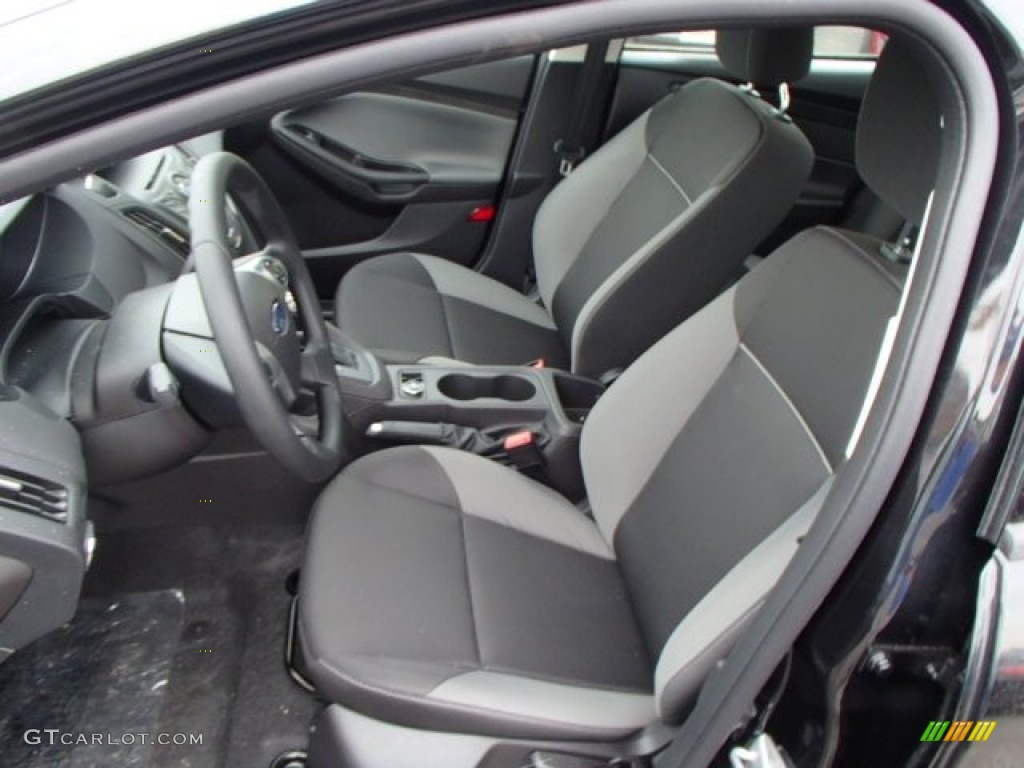 Charcoal Black Interior 2014 Ford Focus S Sedan Photo #83722111