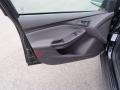 Charcoal Black 2014 Ford Focus S Sedan Door Panel