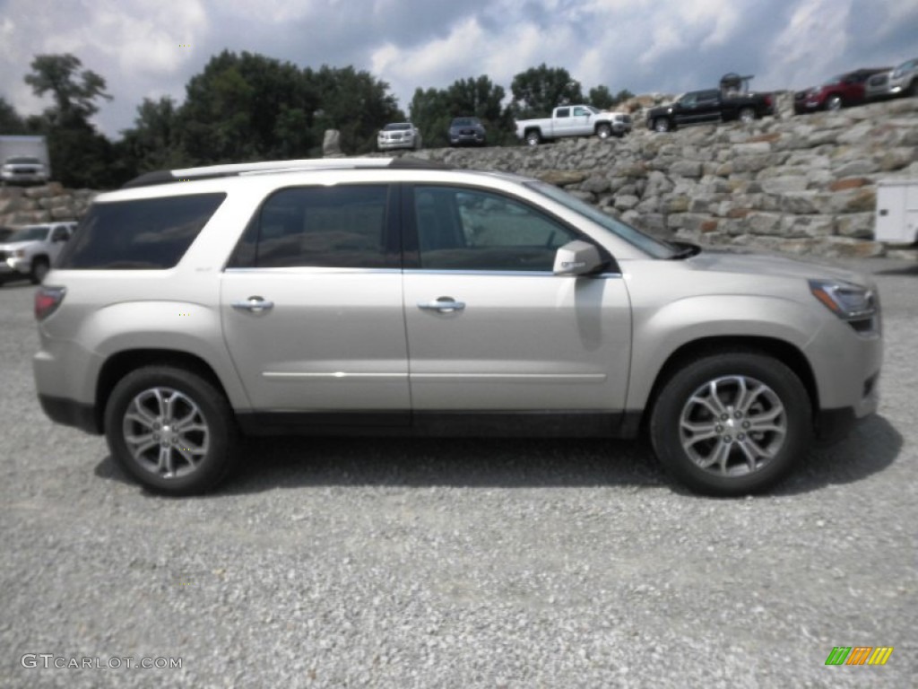 2014 Acadia SLT AWD - Champagne Silver Metallic / Dark Cashmere photo #1