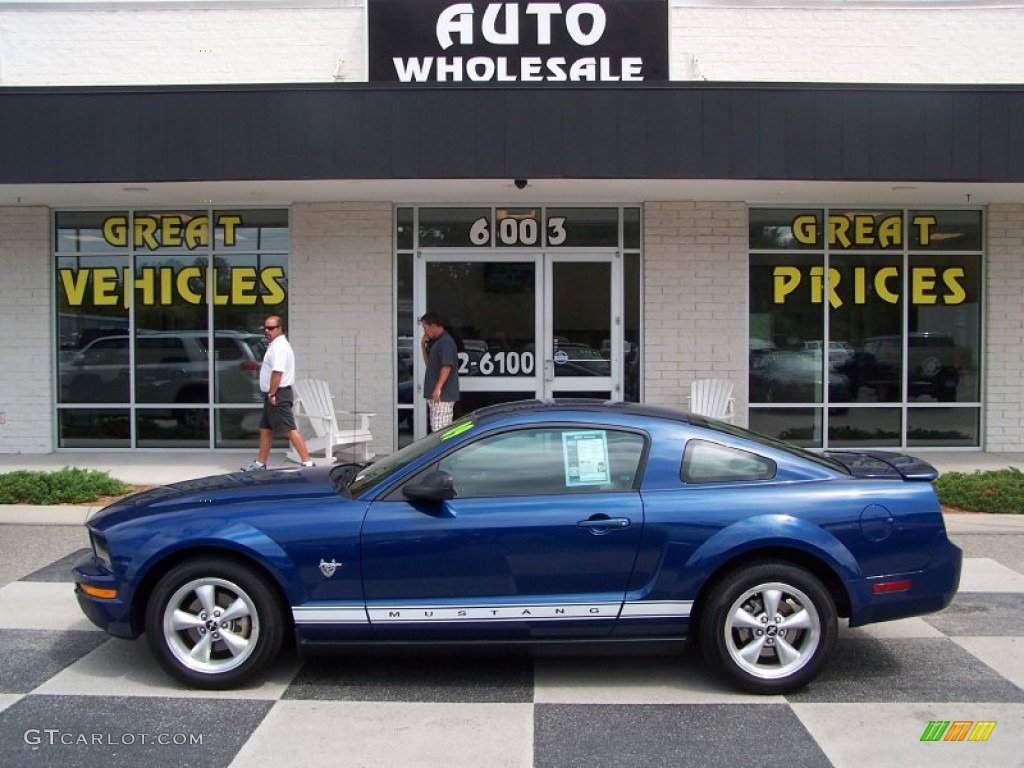 2009 Vista Blue Metallic Ford Mustang V6 Premium Coupe