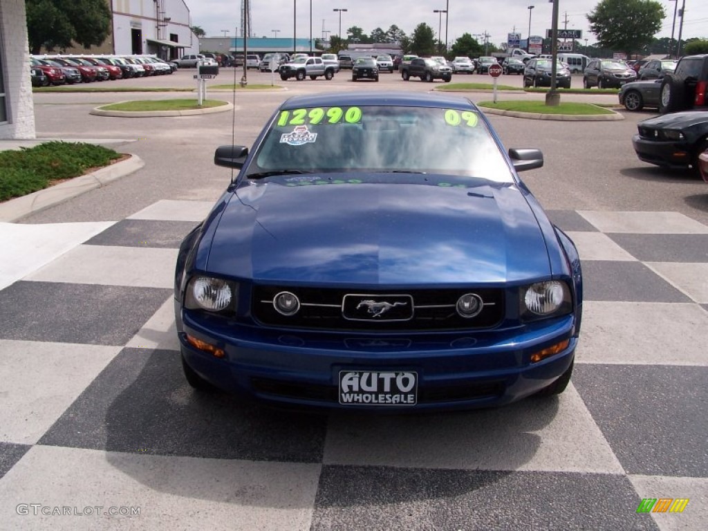 2009 Mustang V6 Premium Coupe - Vista Blue Metallic / Light Graphite photo #2