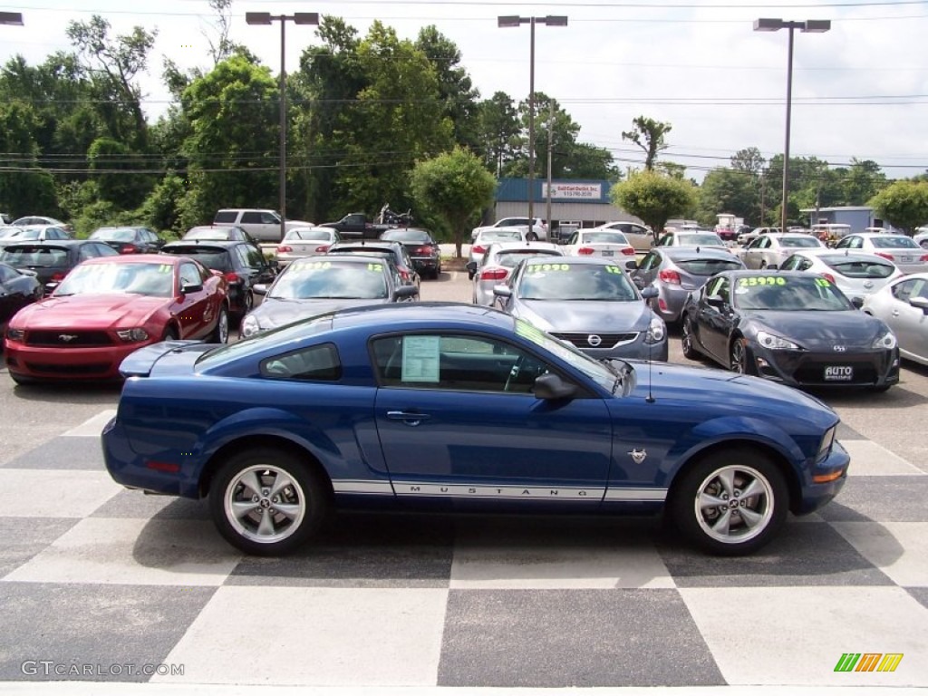 2009 Mustang V6 Premium Coupe - Vista Blue Metallic / Light Graphite photo #3
