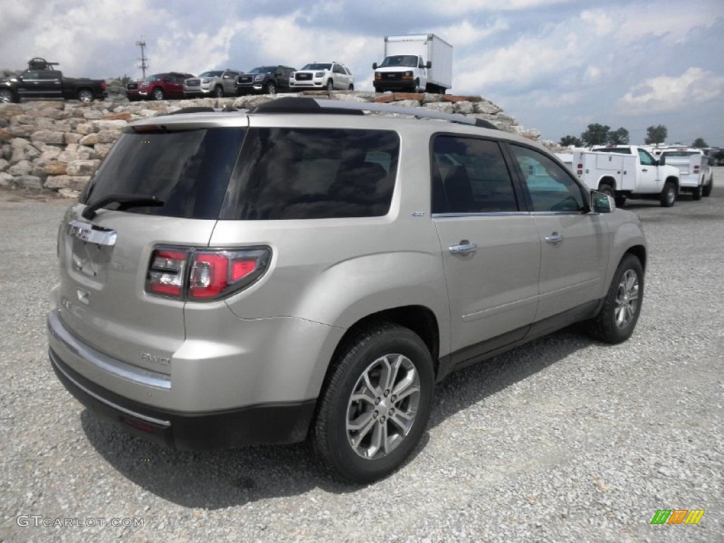 2014 Acadia SLT AWD - Champagne Silver Metallic / Dark Cashmere photo #36