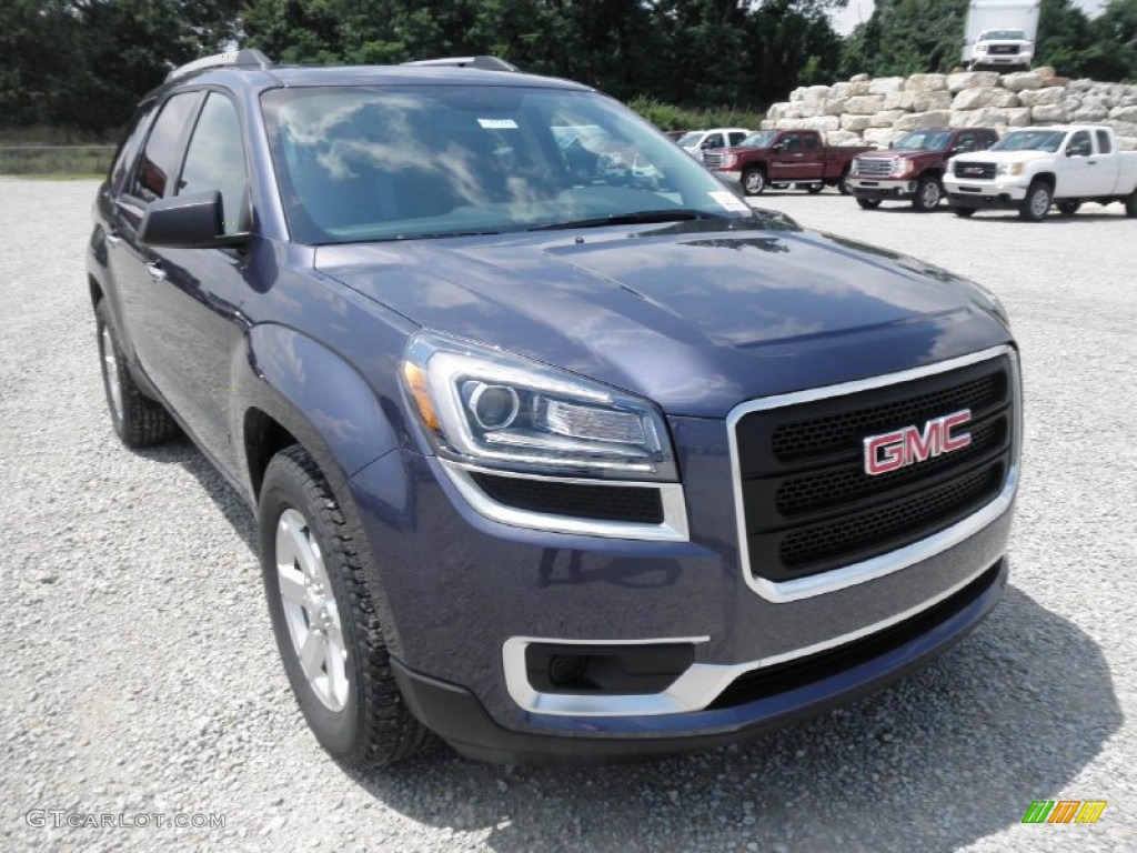 2014 Acadia SLE - Atlantis Blue Metallic / Ebony photo #2