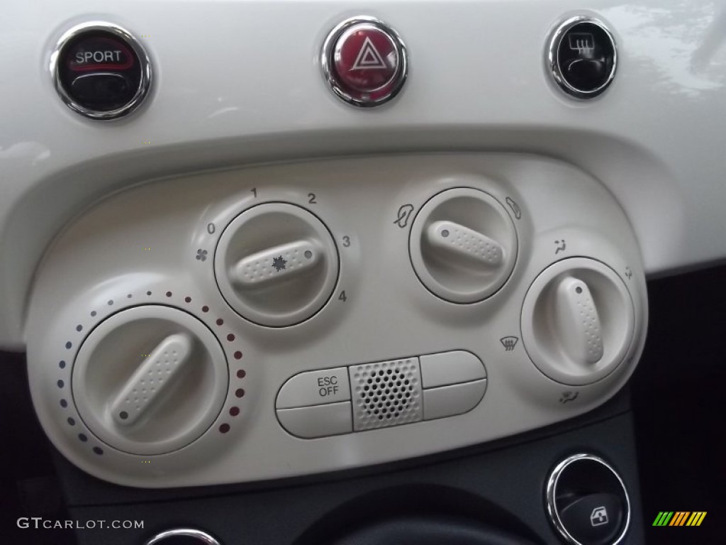 2012 Fiat 500 Pop Controls Photo #83728480