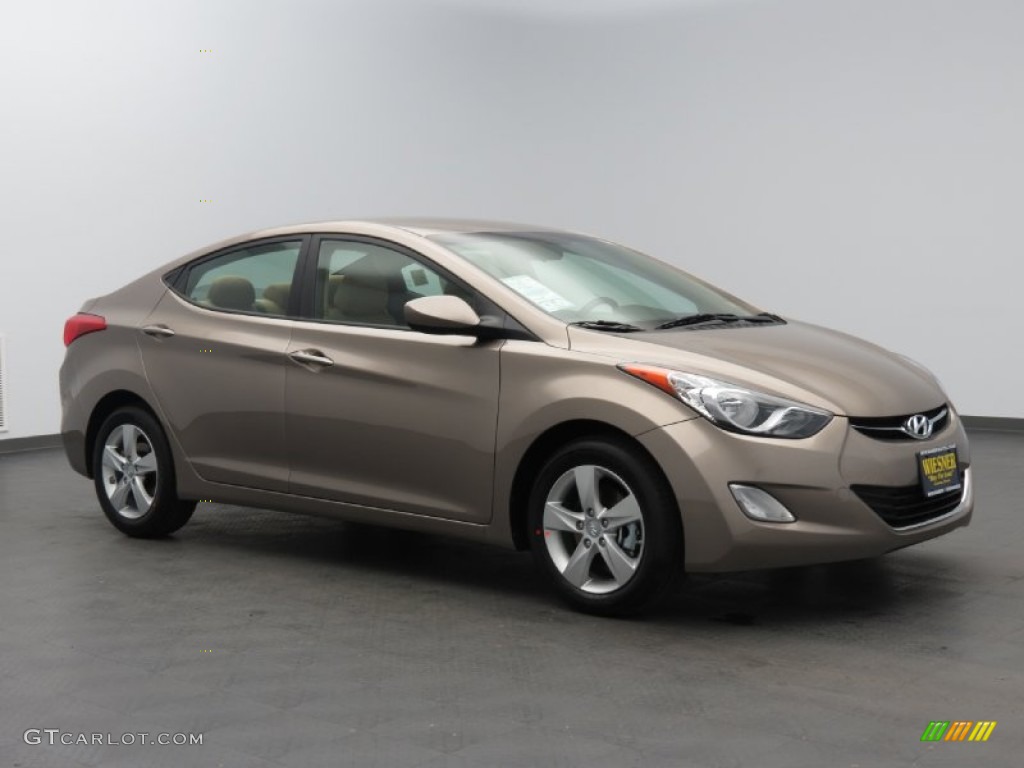 2013 Elantra GLS - Desert Bronze / Beige photo #1