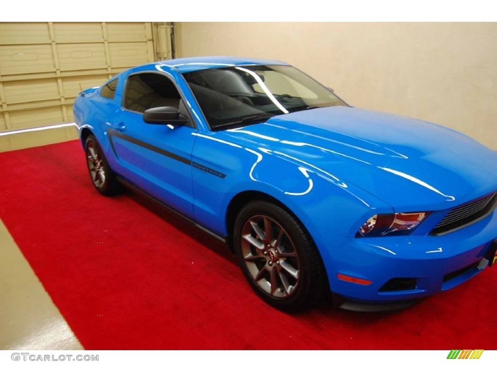2012 Mustang V6 Mustang Club of America Edition Coupe - Grabber Blue / Charcoal Black photo #1