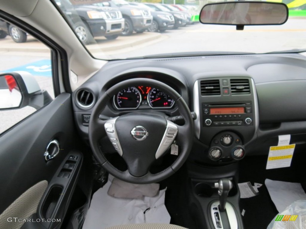 2014 Nissan Versa Note SV Wheat Stone Dashboard Photo #83731501