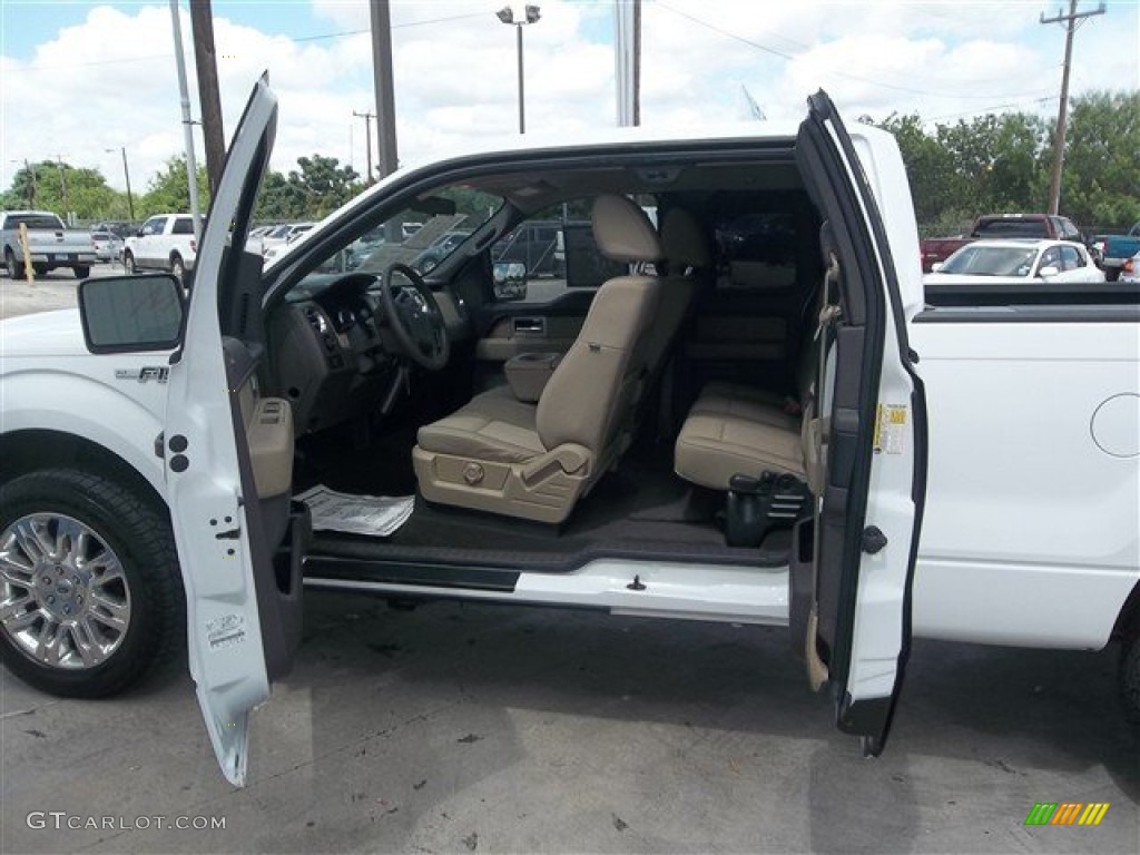 2010 F150 XLT SuperCab - Oxford White / Medium Stone photo #10