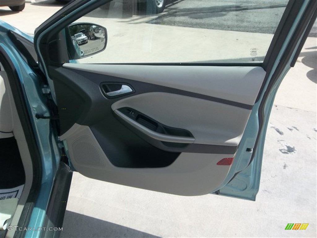 2012 Focus SEL 5-Door - Frosted Glass Metallic / Stone photo #12