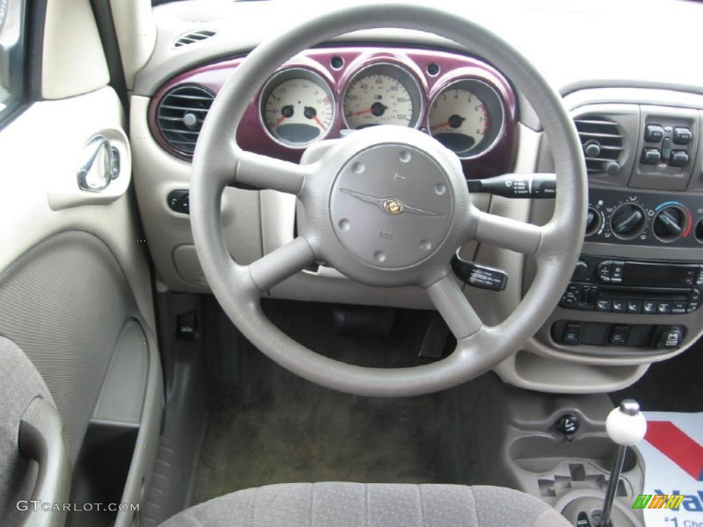 2003 Chrysler PT Cruiser Touring Dark Slate Gray Steering Wheel Photo #83733025