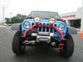 2010 Surf Blue Pearl Jeep Wrangler Unlimited Rubicon 4x4  photo #2