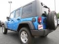 2010 Surf Blue Pearl Jeep Wrangler Unlimited Rubicon 4x4  photo #5