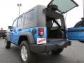 2010 Surf Blue Pearl Jeep Wrangler Unlimited Rubicon 4x4  photo #16