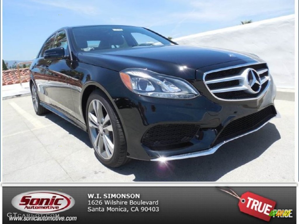 2014 E 350 Sport Sedan - Black / Black photo #1