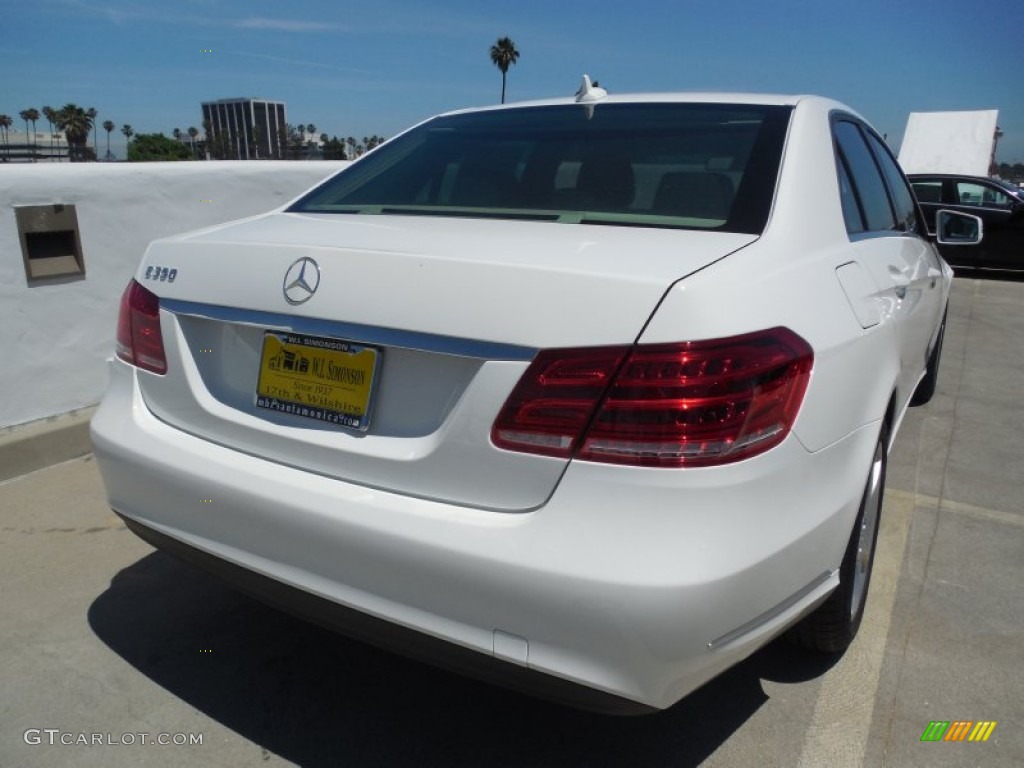 2014 E 350 Sedan - Polar White / Silk Beige/Espresso Brown photo #4