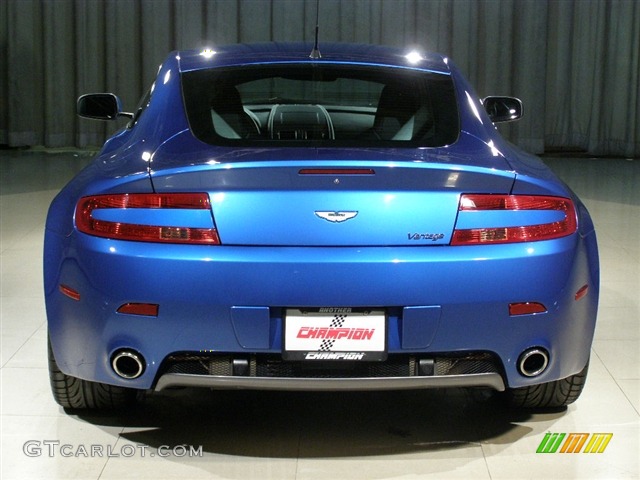 2007 V8 Vantage Coupe - Vertigo Blue / Obsidian Black photo #17