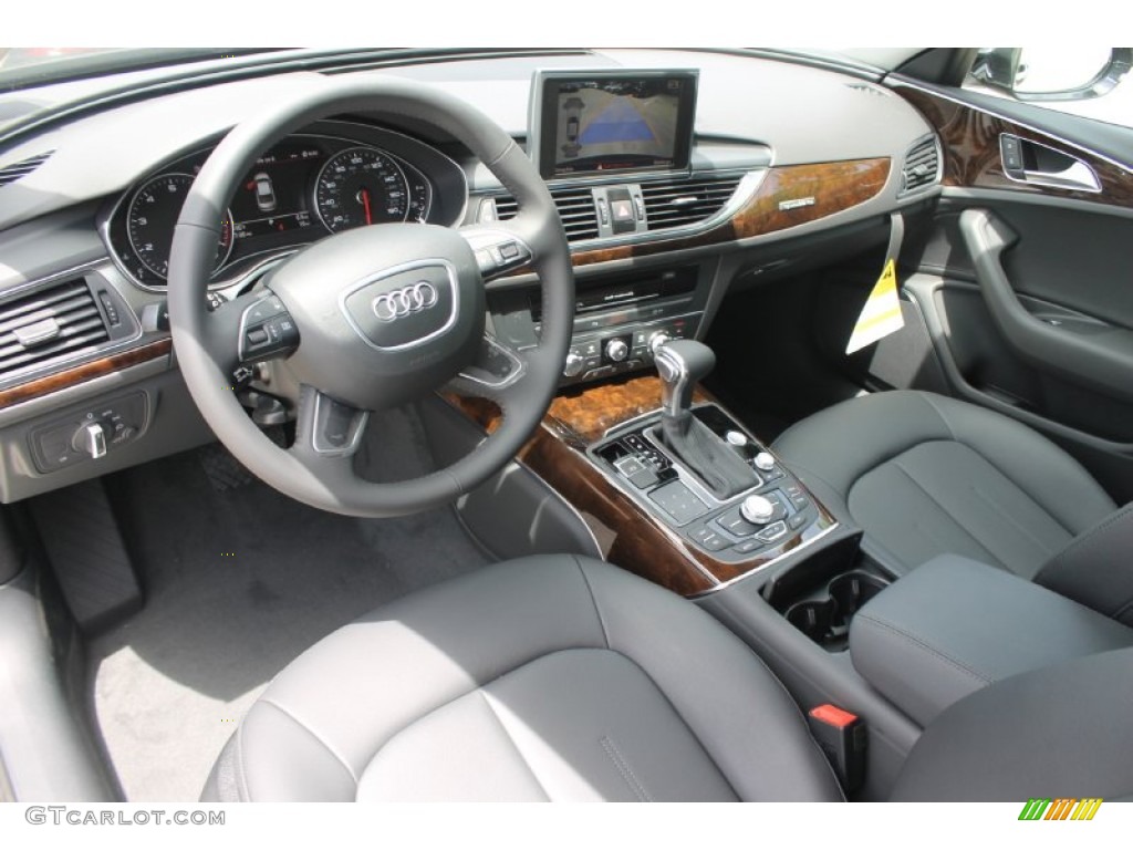 Black Interior 2014 Audi A6 2.0T quattro Sedan Photo #83737036