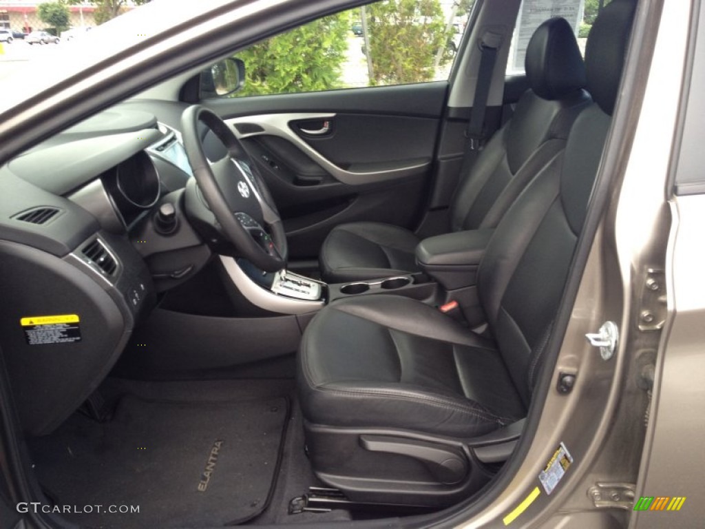 2012 Elantra Limited - Desert Bronze / Black photo #10